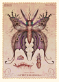 Fictional Butterflies Animated as Illuminated GIFs by Vladimir Stankovic : Australia-based illustrator Vladimir Stankovic has created several series of GIFs depicting his fantastical portrayal of the natural world, animating subjects such as Cepharthropod