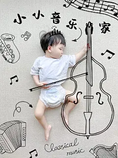 不会画画也能拍 | 手绘宝宝创意照| 百日照 - 小红书