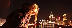 夜晚的美女风景照壁纸#采集大赛#