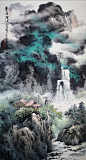 王锡棠泼墨泼彩山水画 作品赏析（之五）