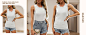 Womens Tank Tops Crewneck Loose Fit Seam Detail Design Basic Summer Sleeveless Shirts