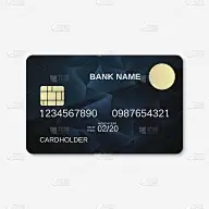 现代银行卡矢量模板