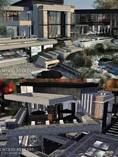 野奢·静谧胡桃木Stillwood 64x64 SIMS4_2_喜欢喝百威Sims_来自小红书网页版