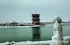 美的令人震撼：西安大唐芙蓉园的皇家雪景 - 高清图片 - 西部网 WWW.CNWEST.COM