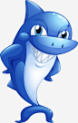 世界海洋日叉腰的鲨鱼高清素材 免费下载 页面网页 平面电商 创意素材 png素材