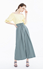 Vero Moda2018夏季新款一字领灯笼袖针织拼接上衣女|318201570-tmall.com天猫