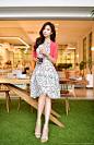 精致菱形镂空针织开衫 : Romantic & Trendy Looks, Styleonme