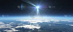 从太空中日出