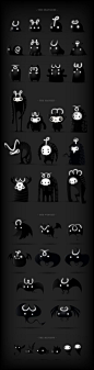 This could be designs for Oddy Smog's Misadventure 2!! But they are DARKLINGS by Juan Casini, via Behance #Arts Design: 