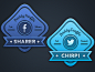 Tweet-fb-badges