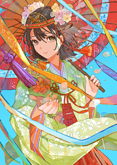 提瓦特再逃花花采集到唯美插画