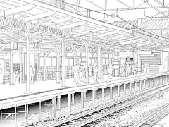 方小孬的相册-背景素材（日本住宅街道，车站，公寓