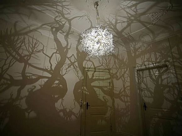 让卧室一秒变森林的枝形吊灯