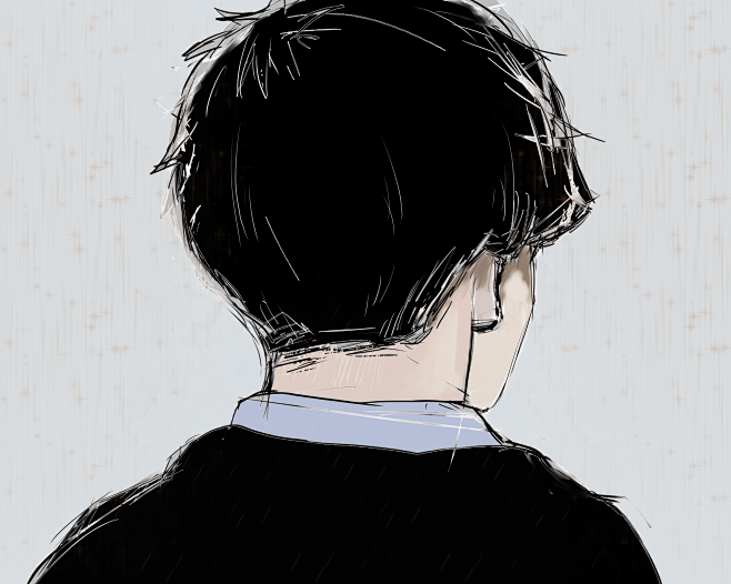 男背影