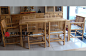 老榆木餐桌/实木餐椅 |北京天元东晟家具|中式家具