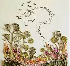 以花菌草木为主题的艺术创作
