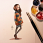 一组小清新手绘作品~ （作者： iraville 的作品）via @ins插画 ​ ​​​​