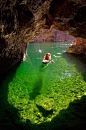 Emerald Cave, Lake Powell, Arizona: 