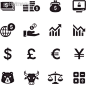 地球,符号,标志,商务,金融_165980477_Mono Icons Set | Banking & Finance_创意图片_Getty Images China