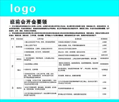班前会开会标准  - 源文件下载【酷图网】班前会,开会标准,工地,标识牌,通用