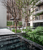 Landscape architect design condominium rain forest Thailand Bangkok