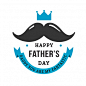 Father's day background with moustache Free Vector
