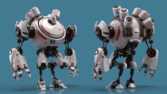 {3D系列}现代科技写实，卡通角色（模型...