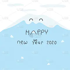 2020,贺卡,简单,仓鼠,手,线条,数字2,背景聚焦,树荫,绘制