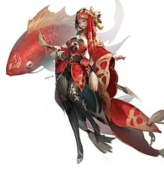 【金鱼姬】
角色设计班课堂范画
