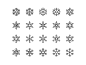 Just snowflake icons snowflakes web svg simple pixel perfect icons design icon