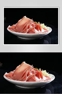简约精致鱿鱼火锅食料摄影图