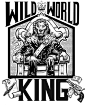 wild world king tee design on Behance