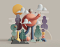 Illustrations : Illustrative approach for 3D renders.Personal works made during January-March 2020