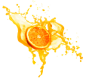 Orange juice PNG image