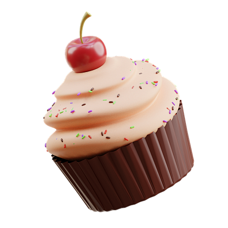 Cupcake 3D Illustrat...