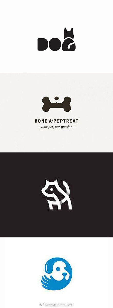 #LOGO设计# 一组以狗狗为元素的lo...