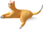 cat lies Illustration in PNG, SVG