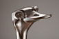 Suzuki Kanji 1955 Nitten Exhibition Bronze Ostrich Sculpture image 4