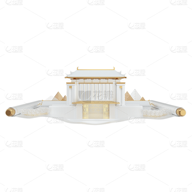 C4D-地产建筑元素