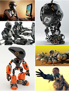 %name 50张智能科幻机器人超清海报Ai Robot