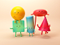 Getting started with 3D illustration character ueno primitives characters cute introduction 3d