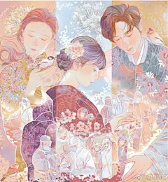 细节丰富 配色柔和的装饰画分享  中国日报头版插画by：李旻
艺术考研超话 艺术设计考研超话 设计考研超话 ​​​​