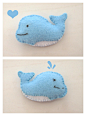 Felt Whale by ~vivee on deviantART