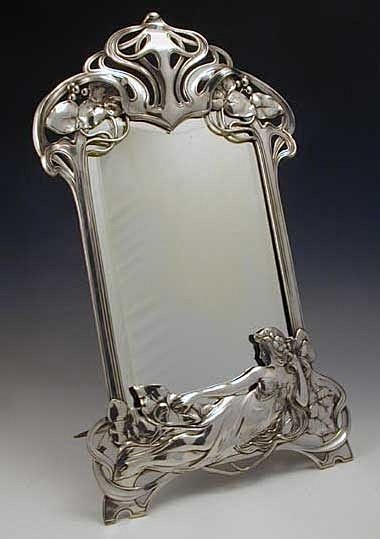 WMF pewter mirror wi...