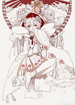 一口一个小甜饼采集到线插画