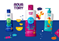 AQUATORY OF FRIENDS : We developed a logo and corporate identity for the company Lubby, which manufactures products for the youngest children, and also created a series of packages for its new line of children's cosmetic products for washing, bathing and 