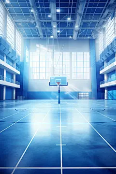 篮球场投篮校园体育馆图片摄影图