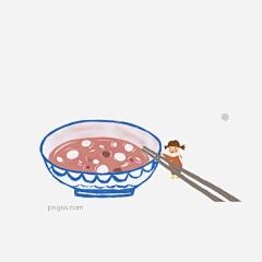 手绘腊八节美食八宝粥设计图片大小2000x2000px 图片尺寸734.49 KB 来自PNG搜索网 pngss.com 免费免扣png素材下载！卡通#筷子#腊八节#腊八粥元素#美食元素#女孩#手绘#装饰图案#