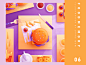 Food Memory — Hamburger  (PS) cheese tart catchup french fries chips tomato dinning hamburger hamburg zhang orange foods food icons food eat illustration 张小哈