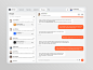 Job Finder Messages Dashboard by Fireart UI/UX for Fireart Studio on Dribbble